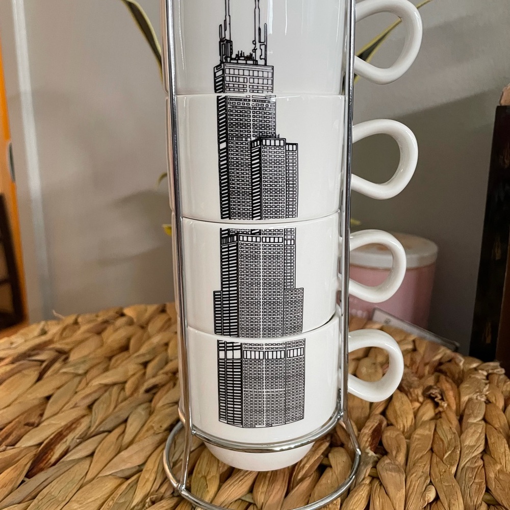 Willis Chicago Tower  stackable coffee cups